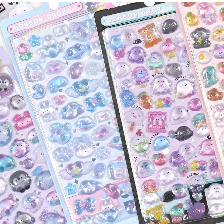 Japanese 3D Puffy Sticker Sheet