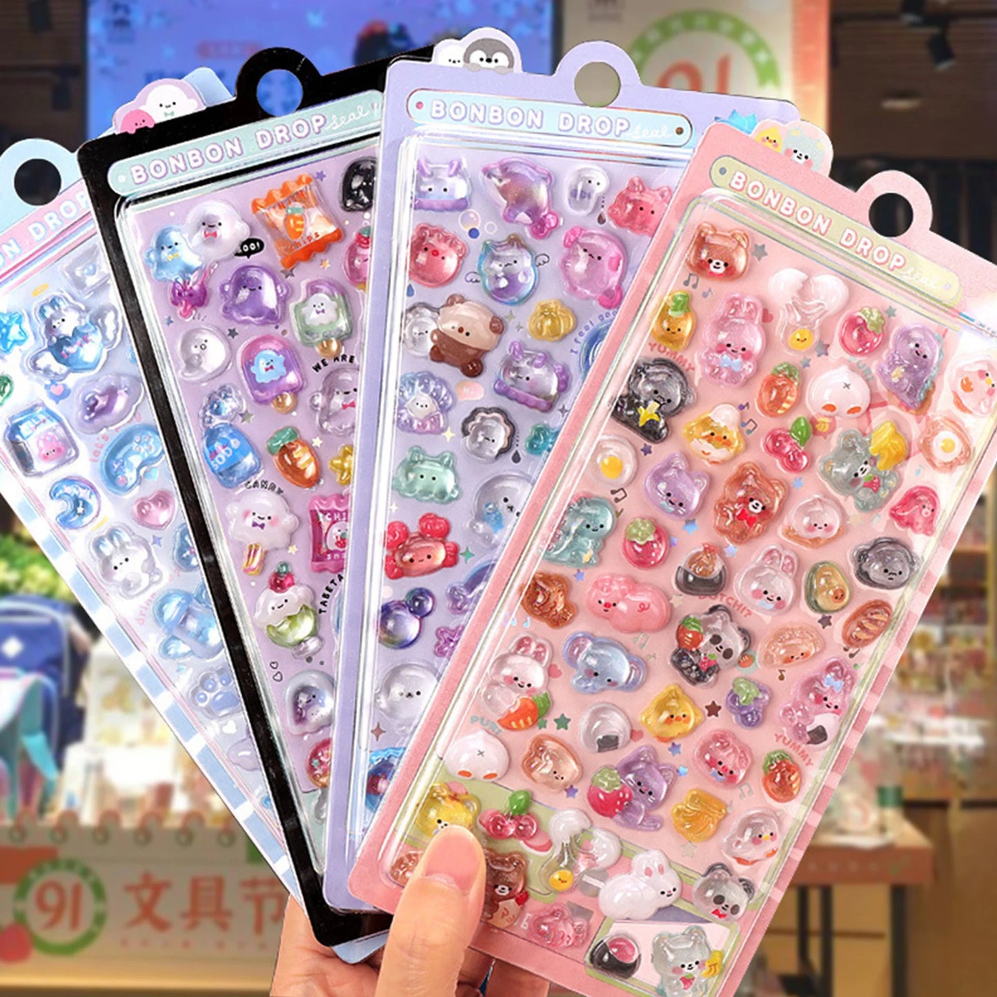Japanese 3D Puffy Sticker Sheet