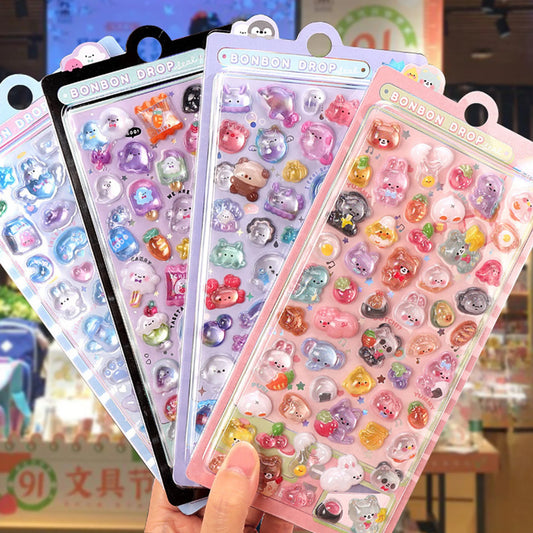 Japanese 3D Puffy Sticker Sheet