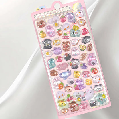 Japanese 3D Puffy Sticker Sheet