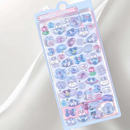 Japanese 3D Puffy Sticker Sheet