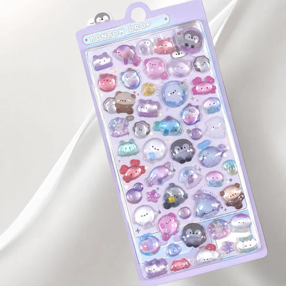 Japanese 3D Puffy Sticker Sheet