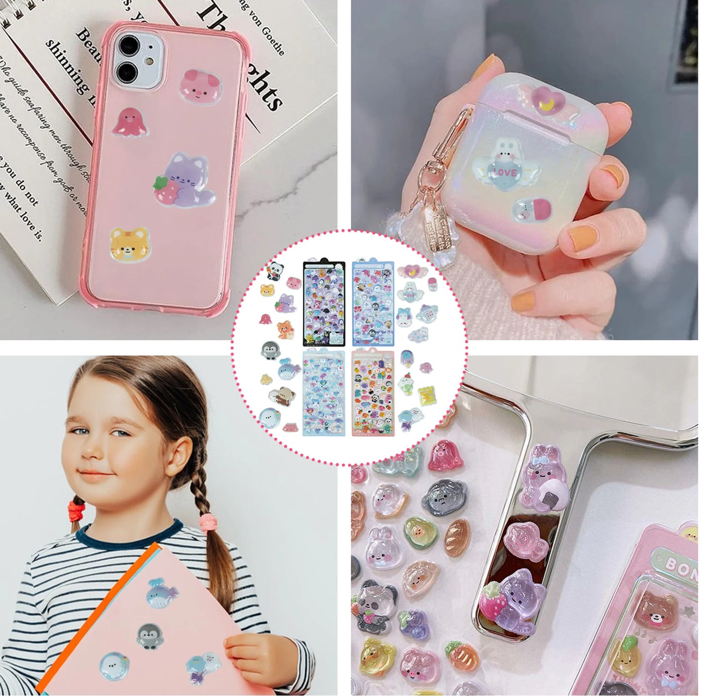 Japanese 3D Puffy Sticker Sheet