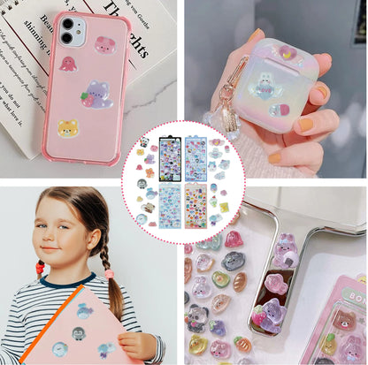 Japanese 3D Puffy Sticker Sheet