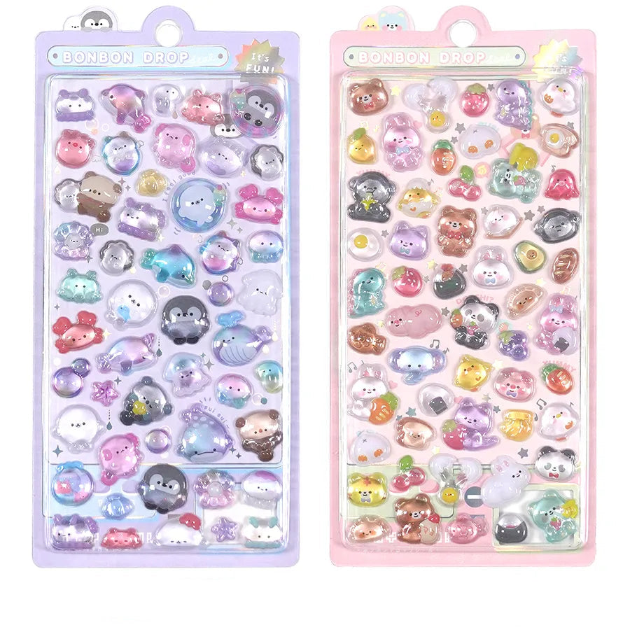 Japanese 3D Puffy Sticker Sheet