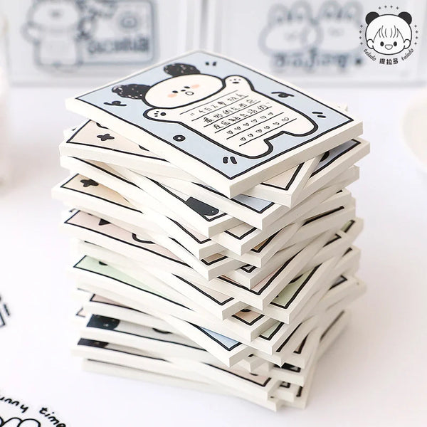 Cute Milk White Rabbit Series Sticky Note And Notepad