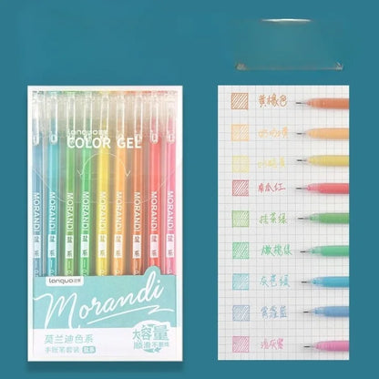 LONGUE Retro Morandi Color Gel Pen Set