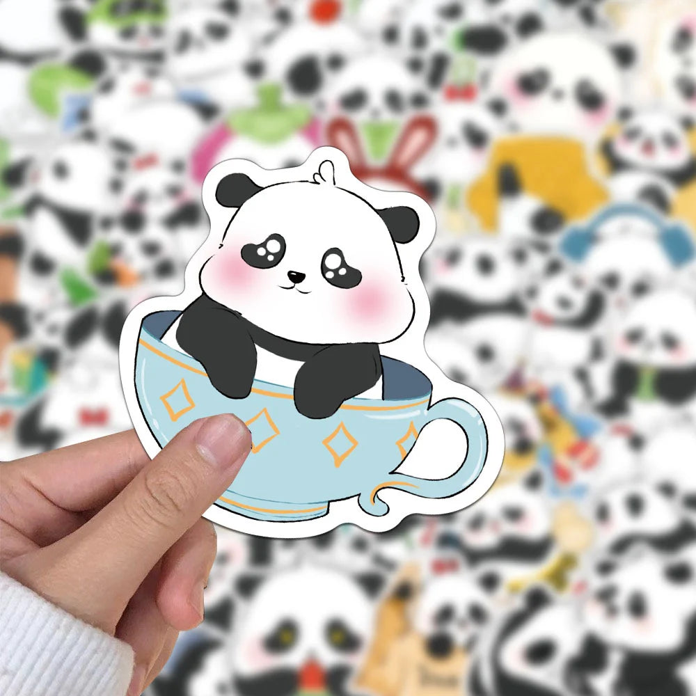 Panda Cartoon Decorative Graffiti Stickers