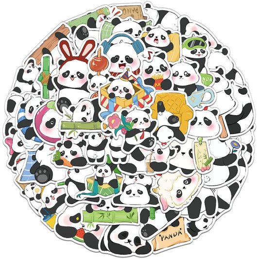 Panda Cartoon Decorative Graffiti Stickers
