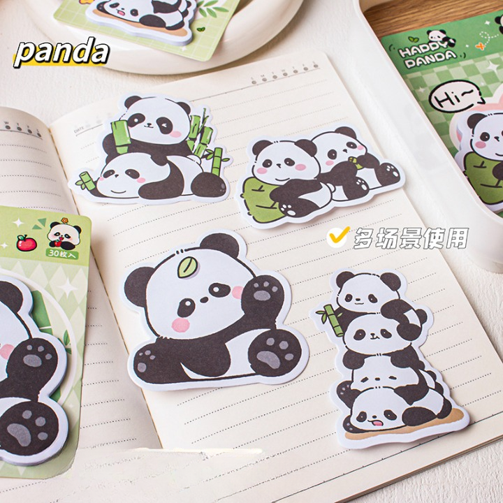 Cute Panda Sticky Notes Set of 4
