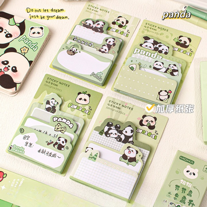 Cute Panda Sticky Notes Set of 4