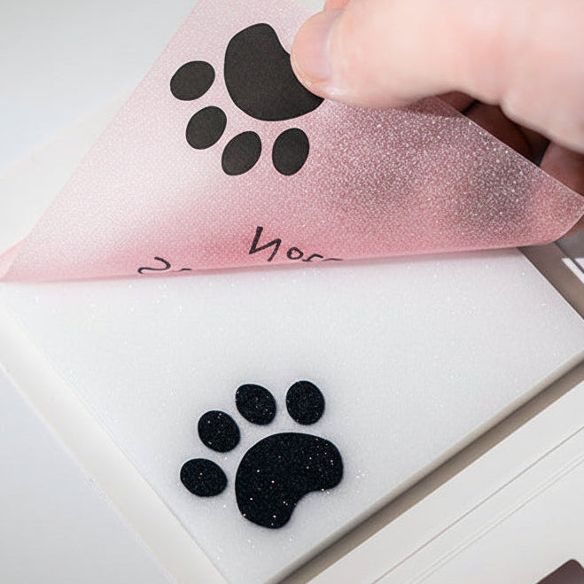Paw Print Transparent Sticky Notes
