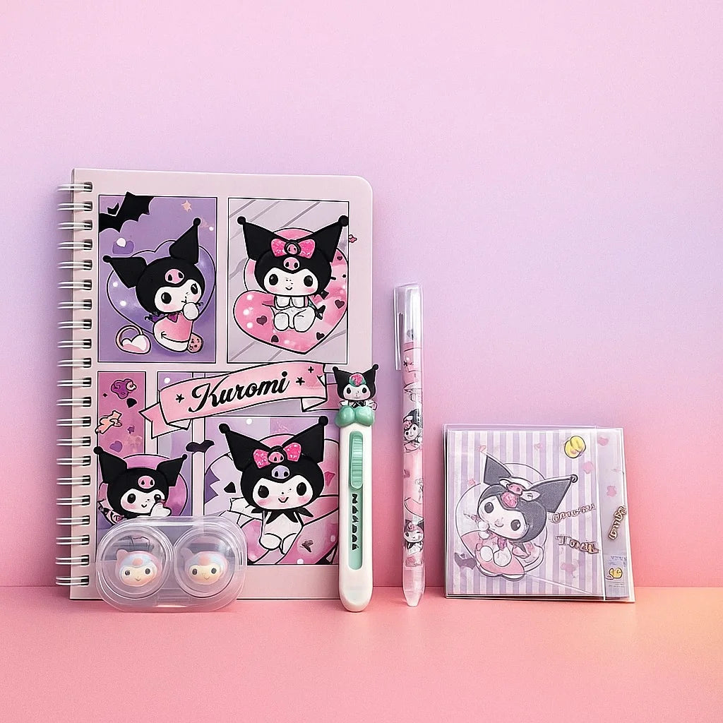 Cute Sanrio Kuromi Stationary Bundle