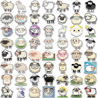 Cute Sheep Cartoon Graffiti Stickers