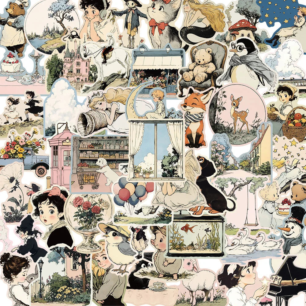 Cute Sheep Cartoon Graffiti Stickers