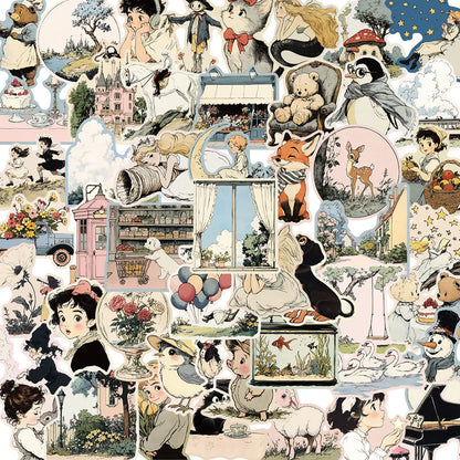 Cute Sheep Cartoon Graffiti Stickers