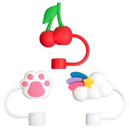 Cute Silicone Straw Covers For Tumbler