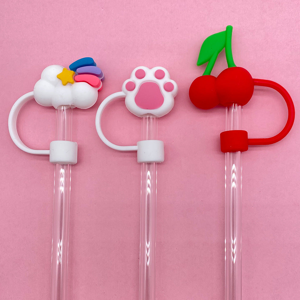 Cute Silicone Straw Covers For Tumbler
