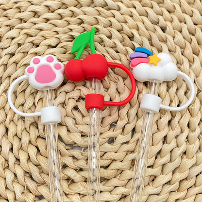 Cute Silicone Straw Covers For Tumbler