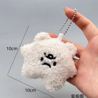 Cute Star Plush Keychain Bag Pendant