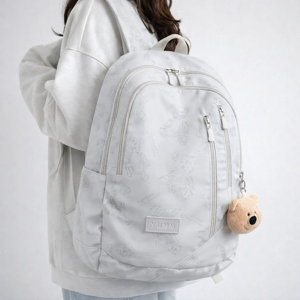 Cute Bear Printed Large Capacity Backpack