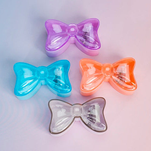 Cute Bow Shape Double Hole Pencil Sharpener