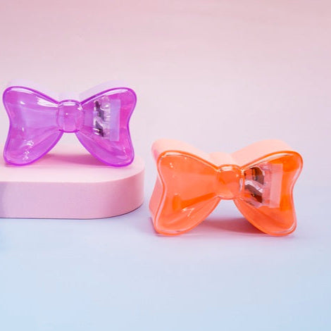 Cute Bow Shape Double Hole Pencil Sharpener