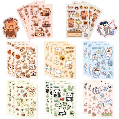Cute Animals Sticker Sheets