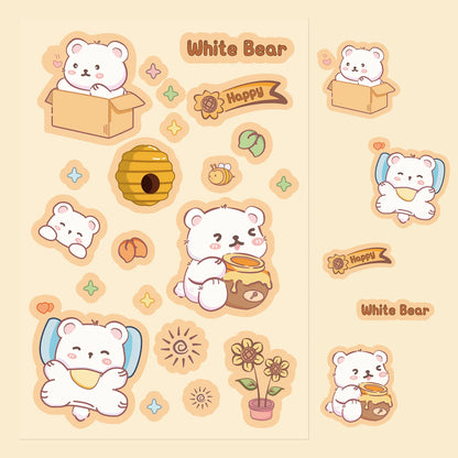 Cute Animals Sticker Sheets