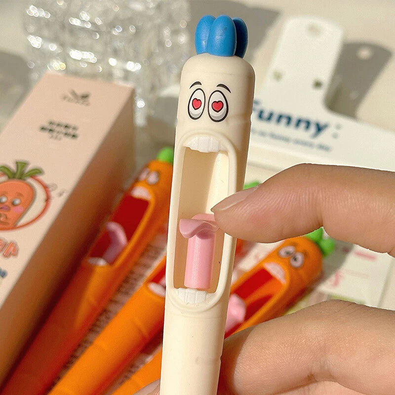 Cute & Creative Click Carrot Mood Gel Pen
