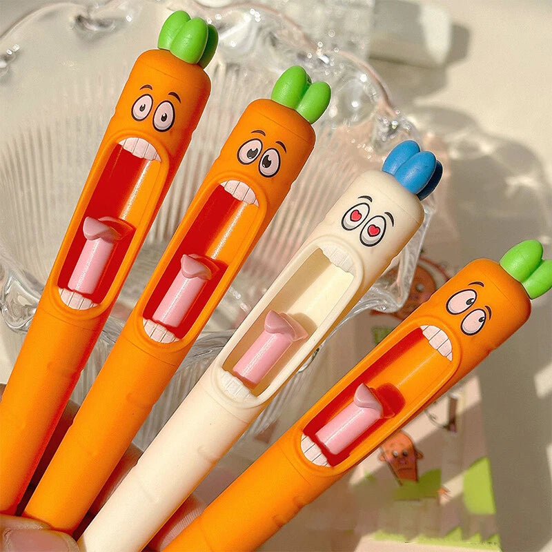 Cute & Creative Click Carrot Mood Gel Pen