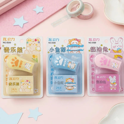 Cute Mini Cat Paw Stapler