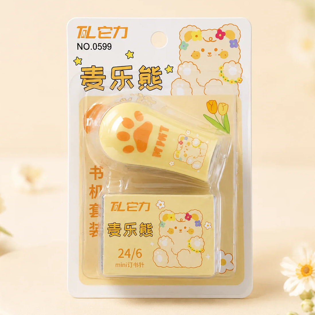 Cute Mini Cat Paw Stapler