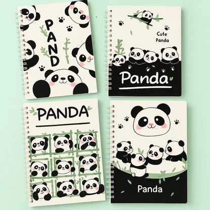 Cute Panda Spiral Notebook Set