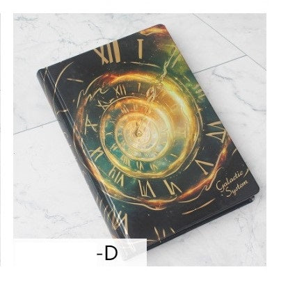 Cosmic Clock Retro Hardcover Journal