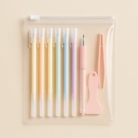 Pastel Glue Pen & Craft Tool Set