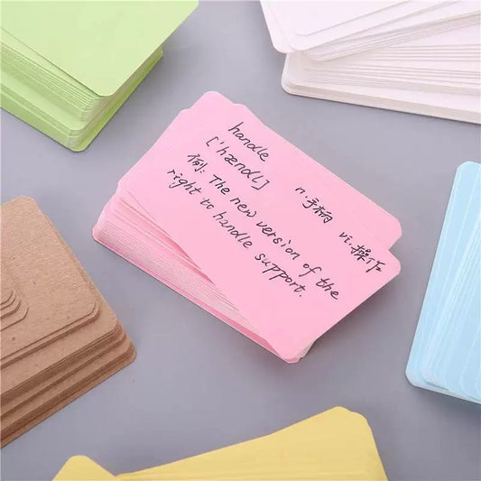 DIY Journaling Colored Blank Flash Cards
