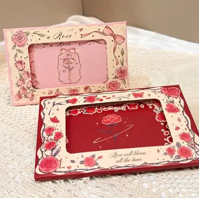 DIY Rose Burning Greeting Wish Card
