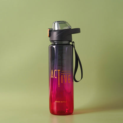 Active Gradient Plastic Water Bottle with Carry Handle