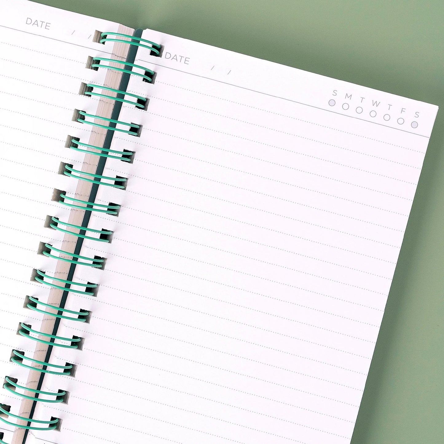 Green Cover A5 Thick Lined Notebook