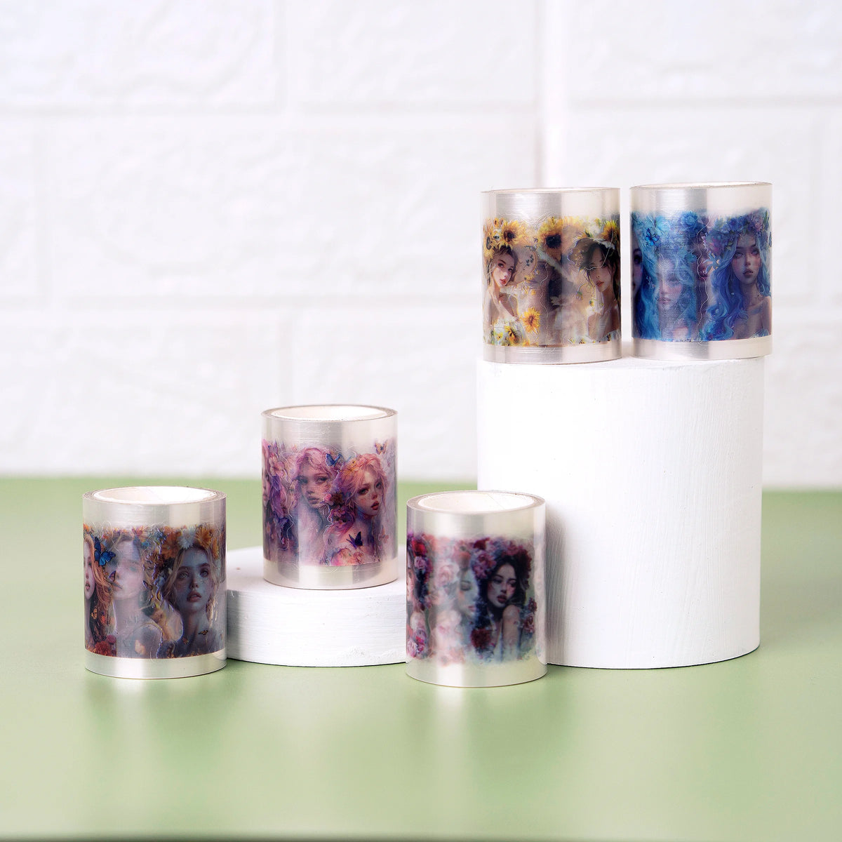 PET Washi Tapes Set of 5 -  Snow Princess