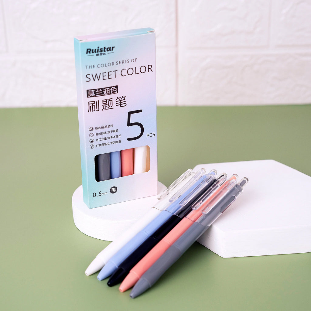 Retractable Super Smooth Gel Pens Set