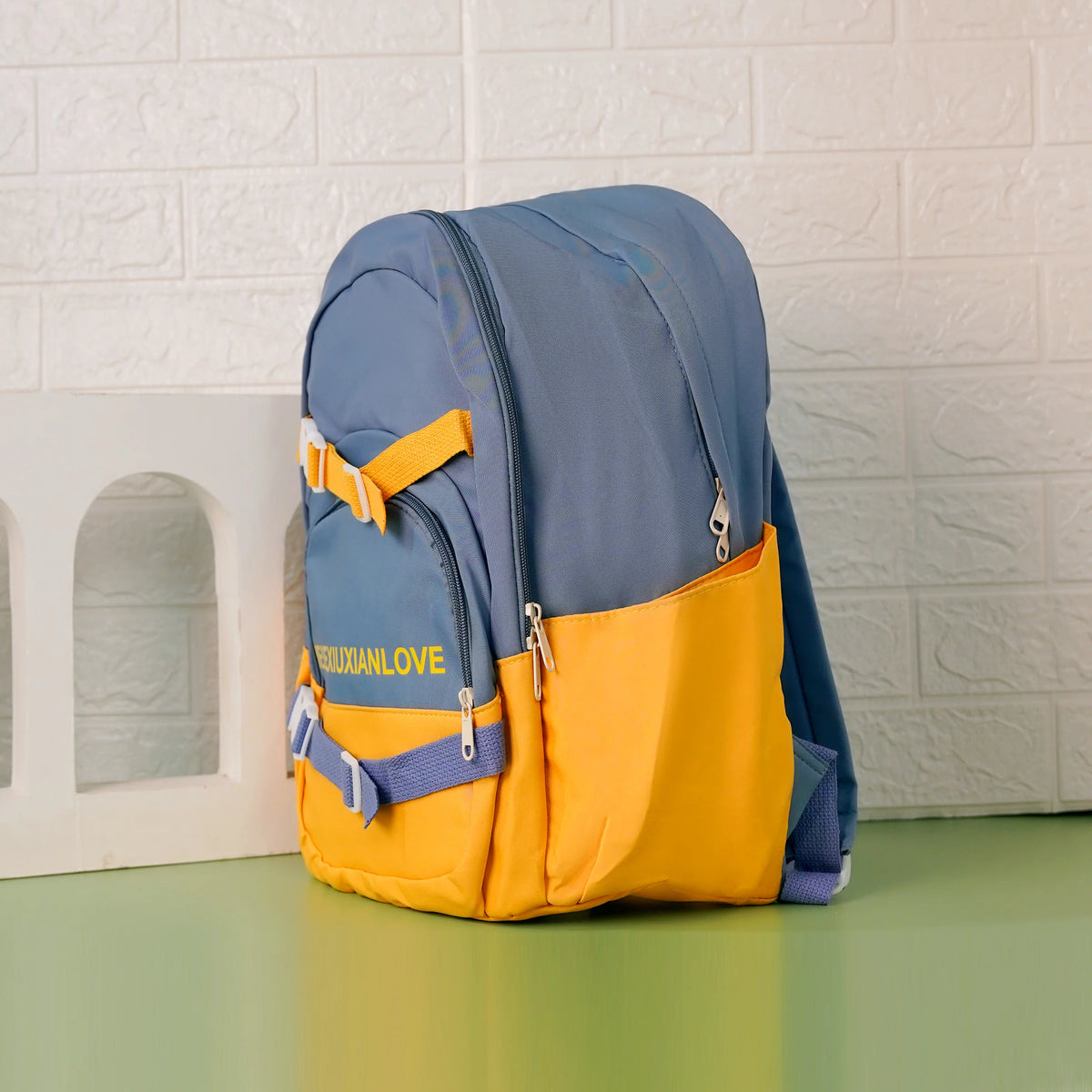 Two Color Backpack Trendy Two Tone Backpack – thepaperworm