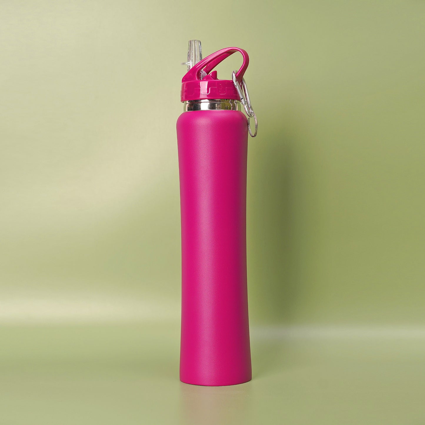 Long Steel Thermos Bottle with Hook