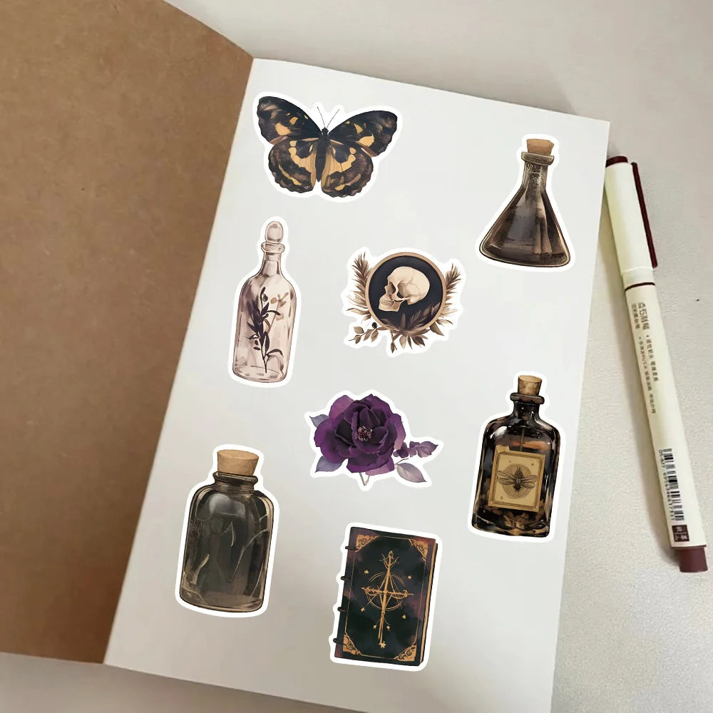 Dark Potion Bottle Graffiti Stickers
