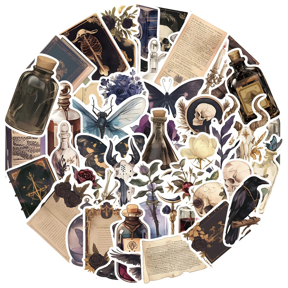 Dark Potion Bottle Graffiti Stickers