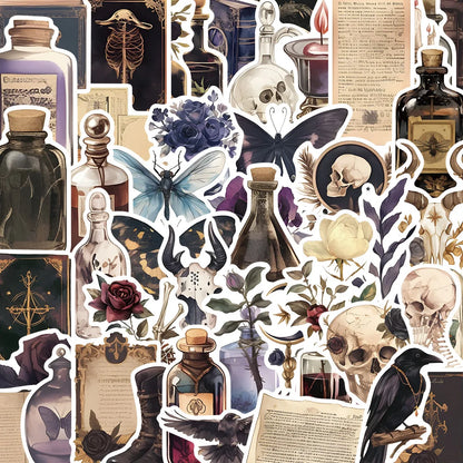 Dark Potion Bottle Graffiti Stickers