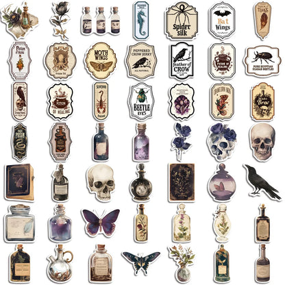 Dark Potion Bottle Graffiti Stickers