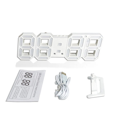Digital LED Desktop Clock with Alarm and Temperature