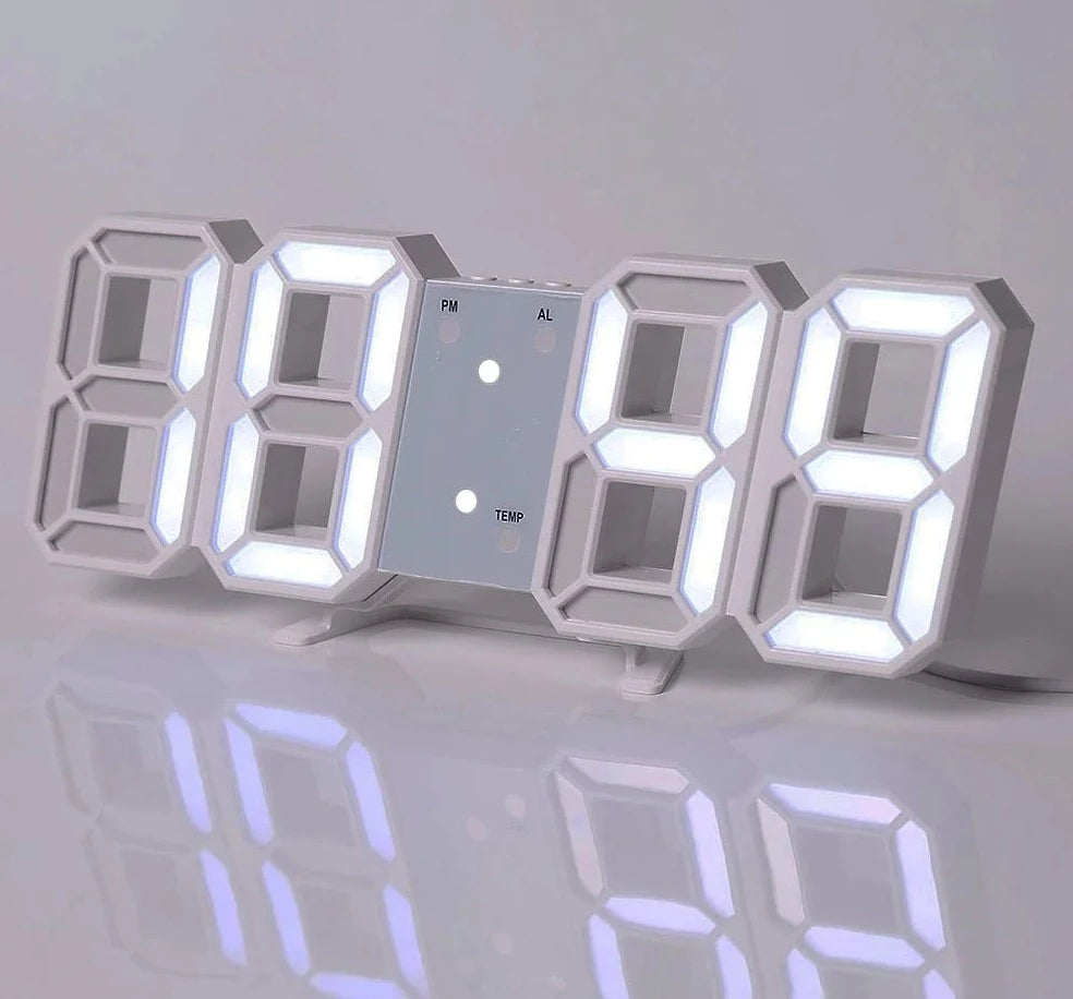 DigitalLEDDesktopClockwithAlarmandTemperature#digitalclock#3Dalaramclock#wirelessclock#desktopclock#bedsidealarm#homedecorateclock#wakeuplightalarm#animatedclock